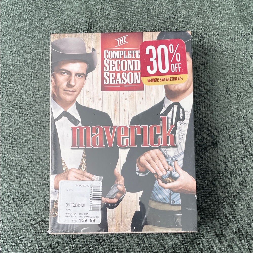 Maverick: The Complete Second Season DVD - Red Cover
